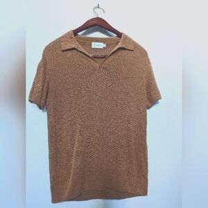 Topman brown collared shirt